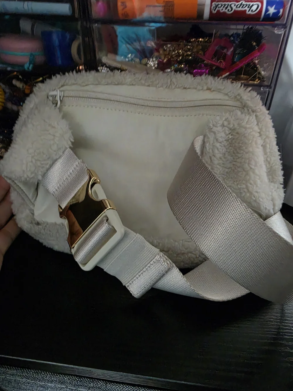 lululemon athletica Cream Sherpa Cosmetic Pouch